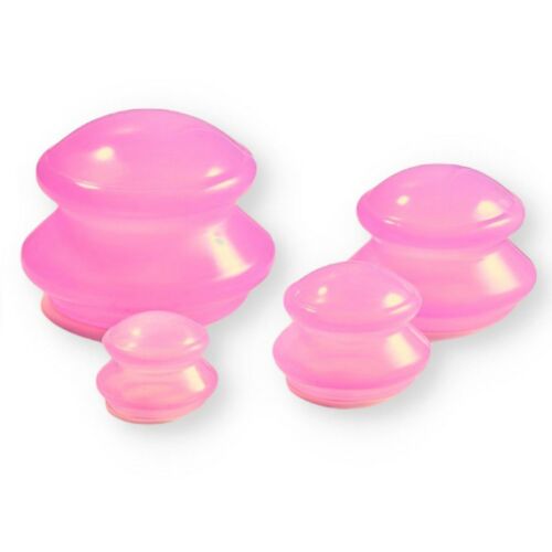 Szilikon köpölyöző omega formájú 4 különböző méret rózsaszín